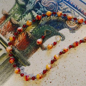 Necklace/earring set designed & hand-crafted by Carole With an E!